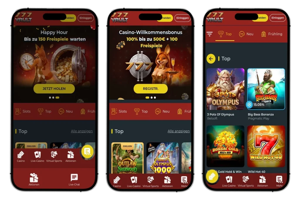 777vault Mobile Version